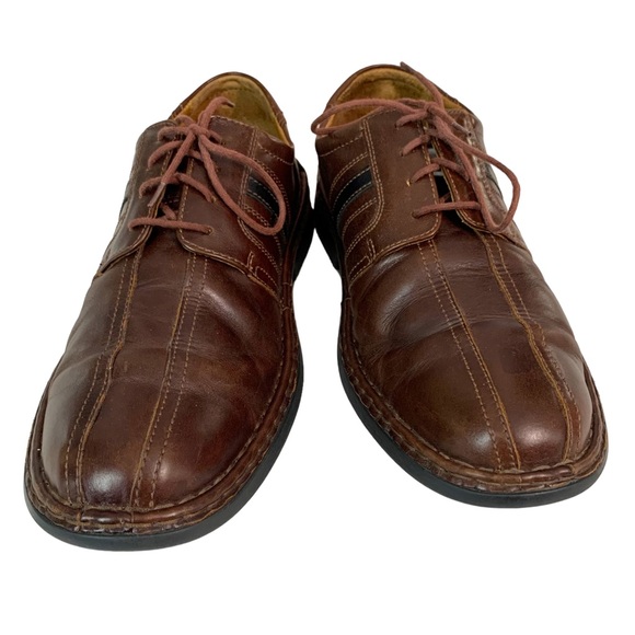JOSEF SEIBEL Brown & Black Leather Oxfords - Picture 8 of 14